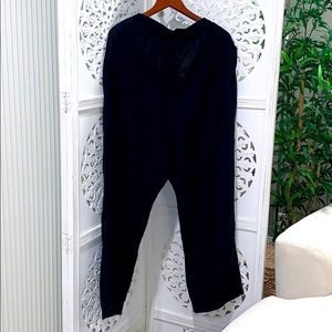 Ava & Viv Black Linen Pants